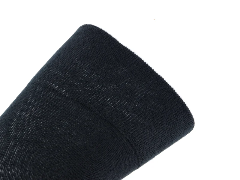 1 Paar Overknees Socken Baumwolle schwarz