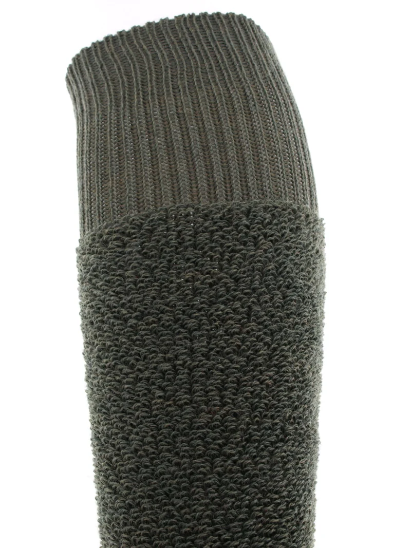 1 Paar Thermostrümpfe Vollplüsch wadenlang oliv