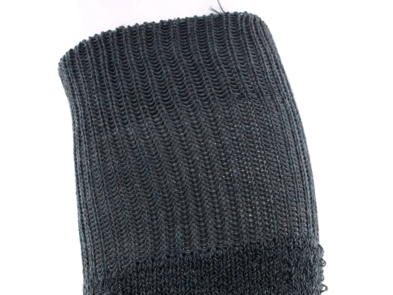 1 Paar Thermostrümpfe Vollplüsch wadenlang anthrazit