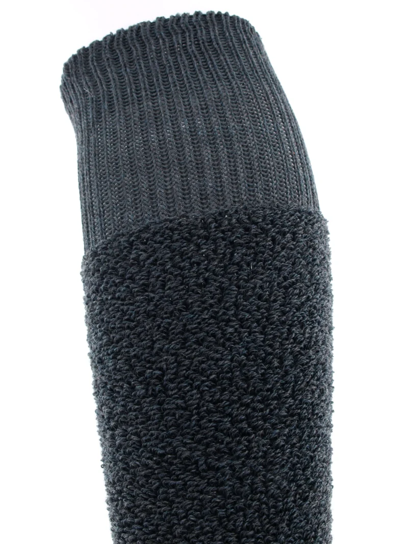1 Paar Thermostrümpfe Vollplüsch wadenlang anthrazit