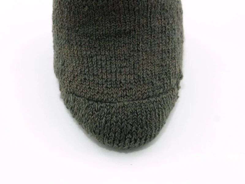 1 Paar Thermo Kniestrümpfe Vollplüsch oliv