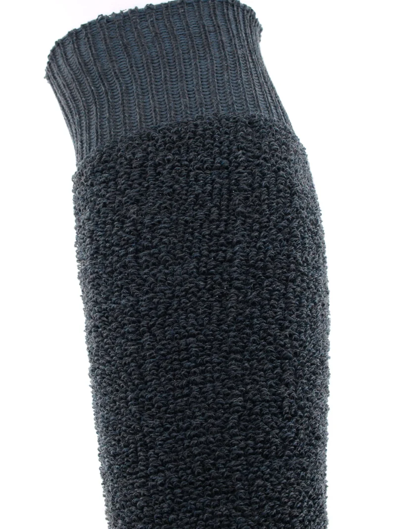 1 Paar Thermo Kniestrümpfe Vollplüsch anthrazit