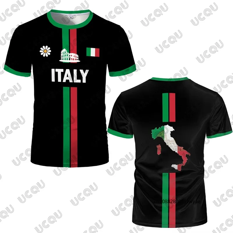 T-Shirt Uomo Manica Corta Italia Tops Maglietta Camicia Maglia Italy