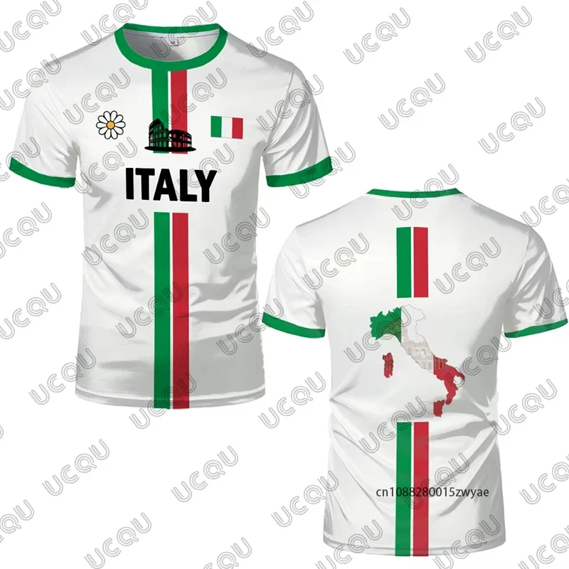 T-Shirt Uomo Manica Corta Italia Tops Maglietta Camicia Maglia Italy