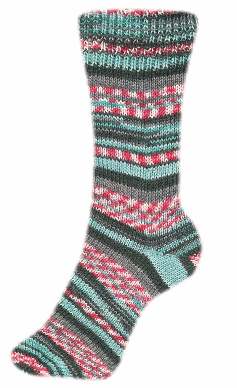 Fortissima bunte 4-fach Sockenwolle | Farbe 2496 - SPORT