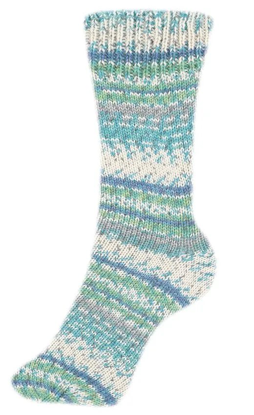 Fortissima bunte 4-fach Sockenwolle | Farbe 2489 - ATOLL