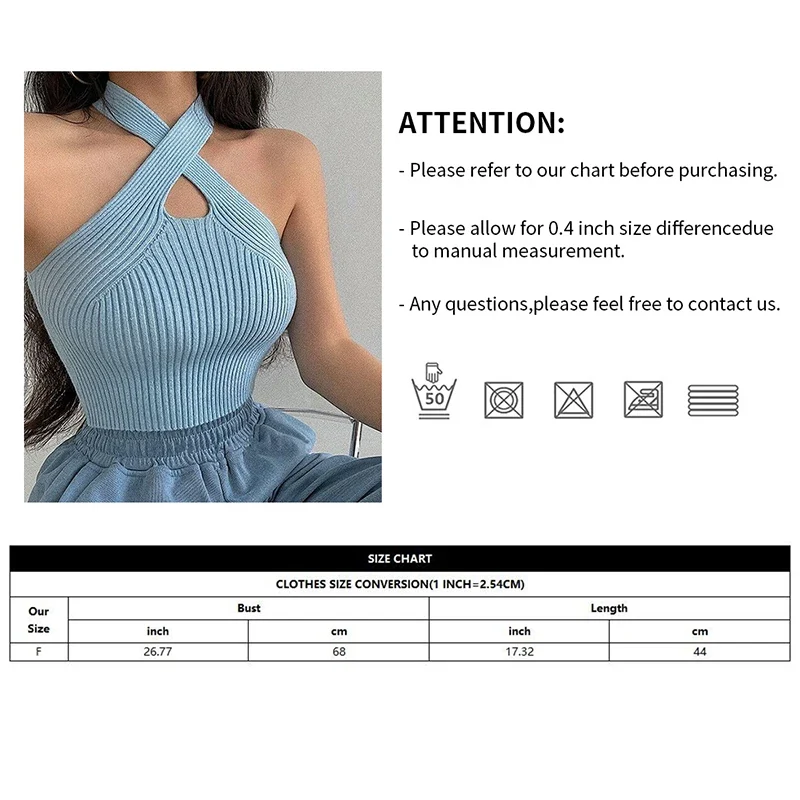 Damen Top Crossover Neckholder-Top Tank Top Shirt Trägertop Oberteil Blusen