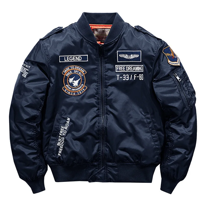 MA-1 Bomber Jacke Fliegerjacke Baseball Pilotenjacke Baseballjacke Air Force