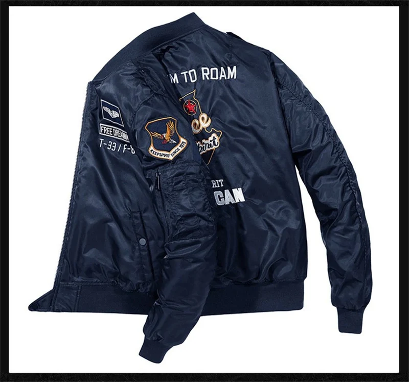 MA-1 Bomber Jacke Fliegerjacke Baseball Pilotenjacke Baseballjacke Air Force