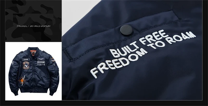 MA-1 Bomber Jacke Fliegerjacke Baseball Pilotenjacke Baseballjacke Air Force
