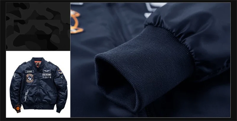 MA-1 Bomber Jacke Fliegerjacke Baseball Pilotenjacke Baseballjacke Air Force