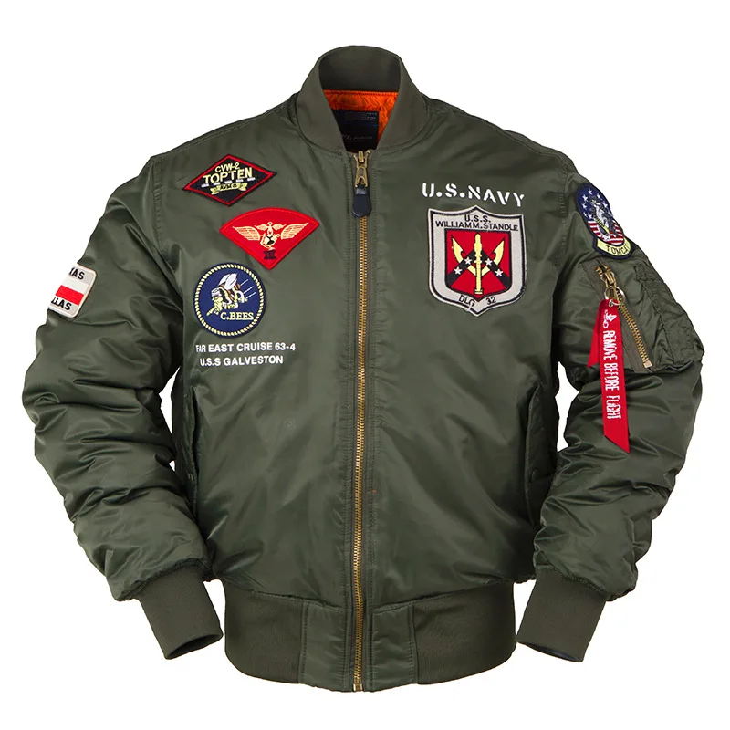 MA-1 Bomber Jacke Fliegerjacke Baseball Pilotenjacke Baseballjacke Top Gun