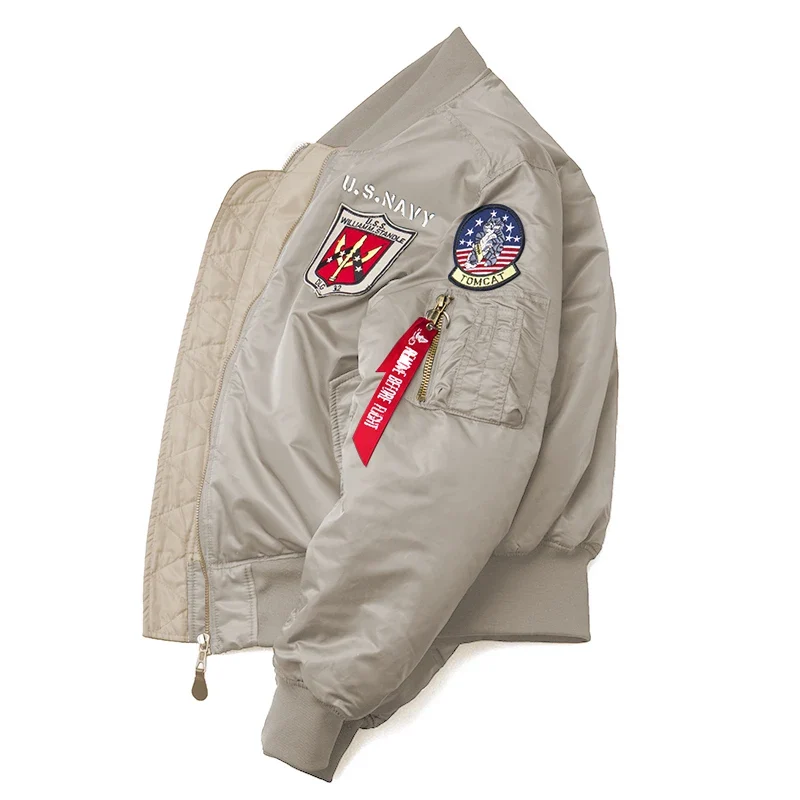 MA-1 Bomber Jacke Fliegerjacke Baseball Pilotenjacke Baseballjacke Top Gun