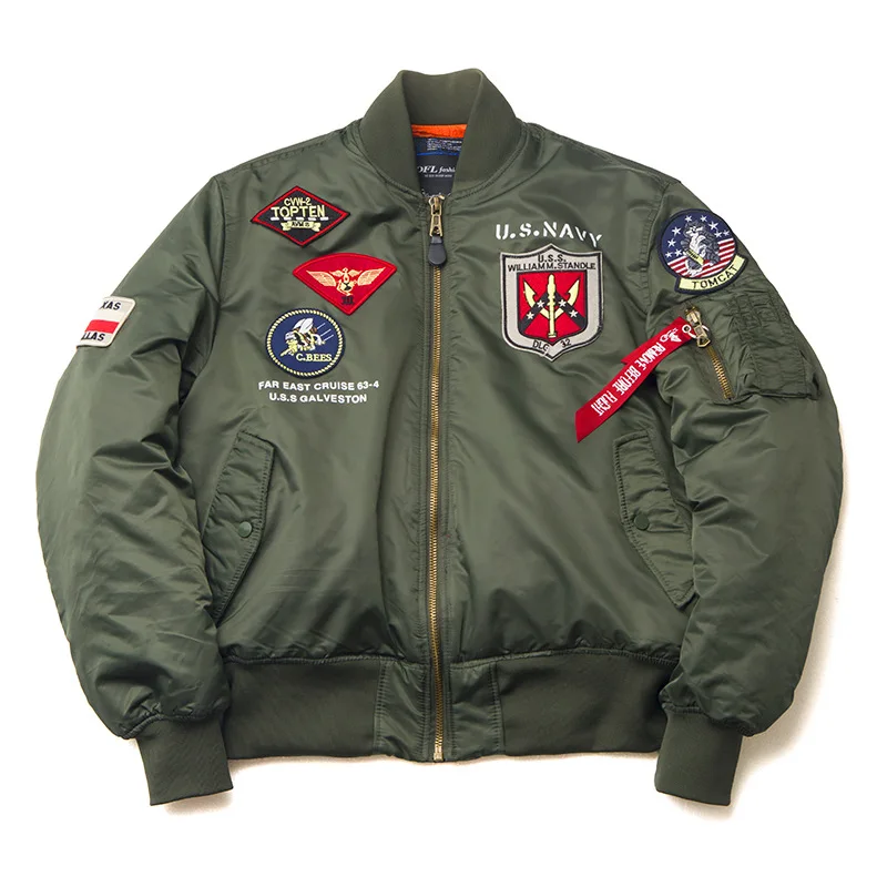 MA-1 Bomber Jacke Fliegerjacke Baseball Pilotenjacke Baseballjacke Top Gun