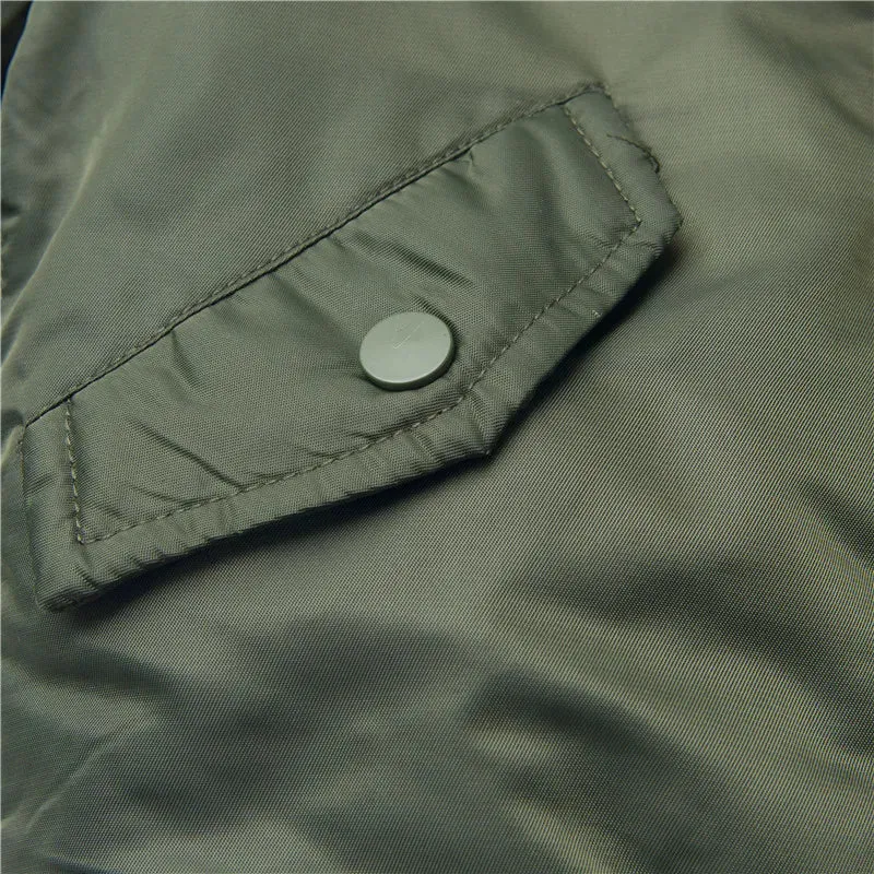 Jungen Mädchen Kinder US Army Ma-1 Bomber Jacke Fliegerjacke Pilotenjacke