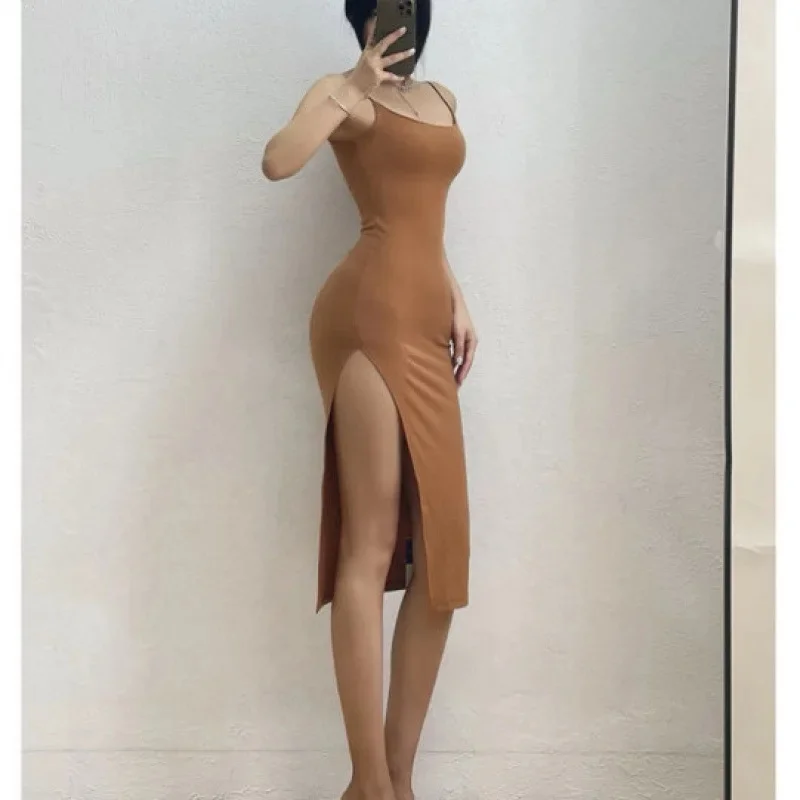Frauen Kleid rückenfreies figurbetontes Partykleid Minikleid Bodycon Abendkleid