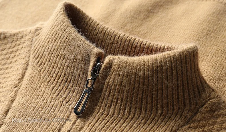 Herren Pullover Sweatshirt Troyer Pulli Sweater Stehkragen Zipper Langarmpulli