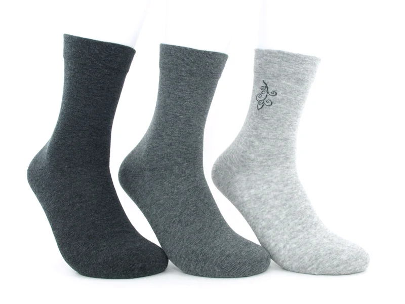 3 Paar Damen Diabetikersocken venenfreundlich Grautöne