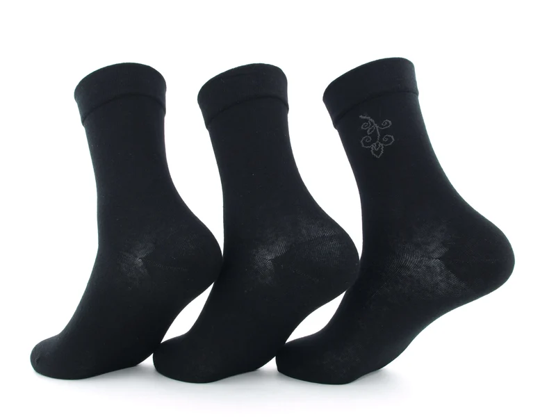 3 Paar Damen Diabetikersocken venenfreundlich schwarz