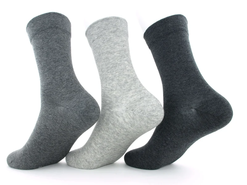 3 Paar Herren Diabetikersocken venenfreundlich Grautöne