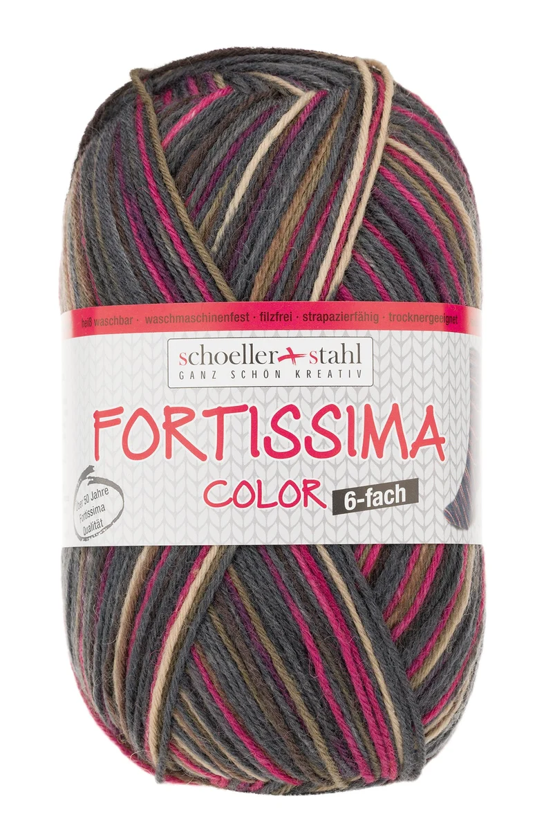 Fortissima 6-fach bunte Sockenwolle 150g | Farbe 168 - EXPEDITION