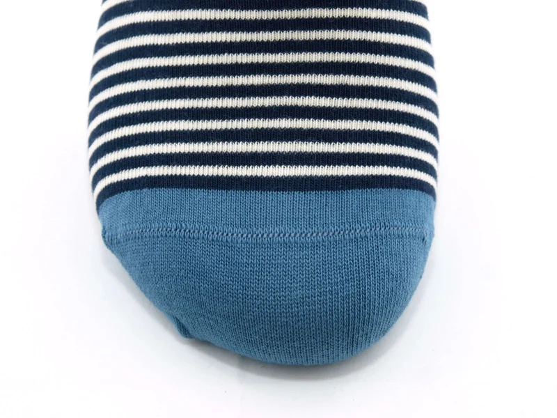 1 Paar Bio-Baumwolle Socken Ringel jeans