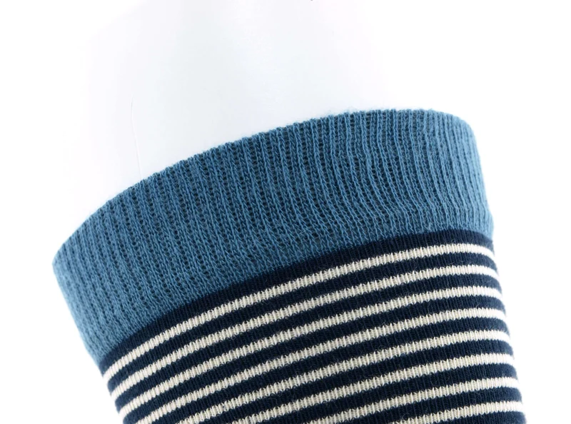1 Paar Bio-Baumwolle Socken Ringel jeans