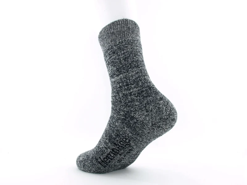 1 Paar Hanfsocken Vollfrottee grau