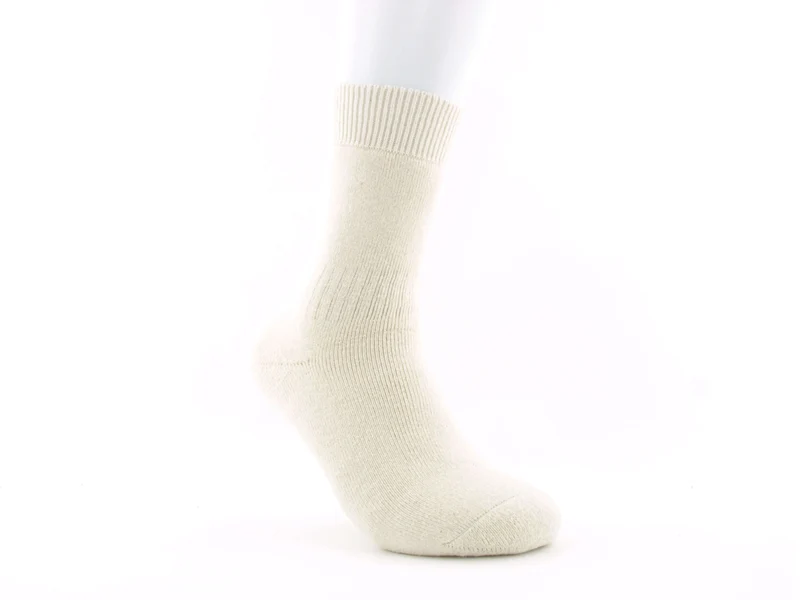 1 Paar Hanfsocken Vollfrottee weiß