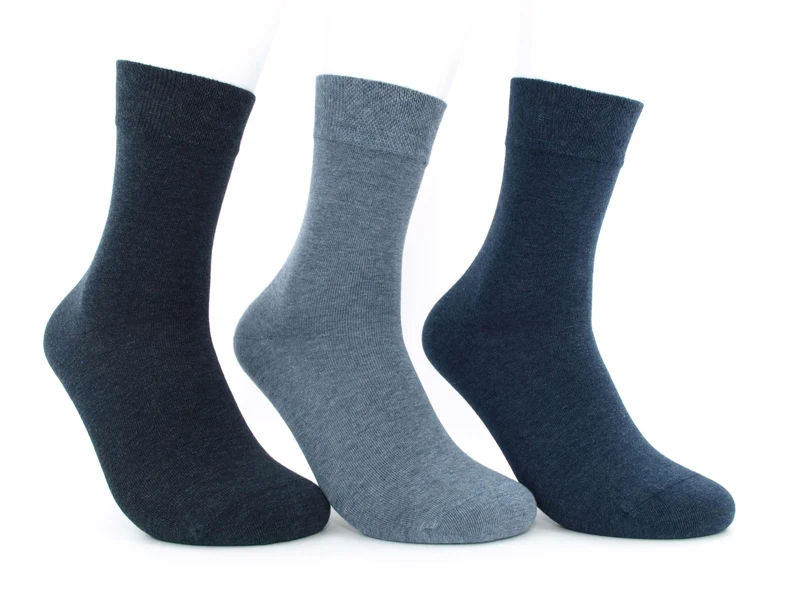 3 Paar Damensocken Comfort Blautöne