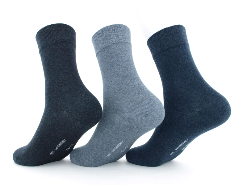 3 Paar Damensocken Comfort Blautöne