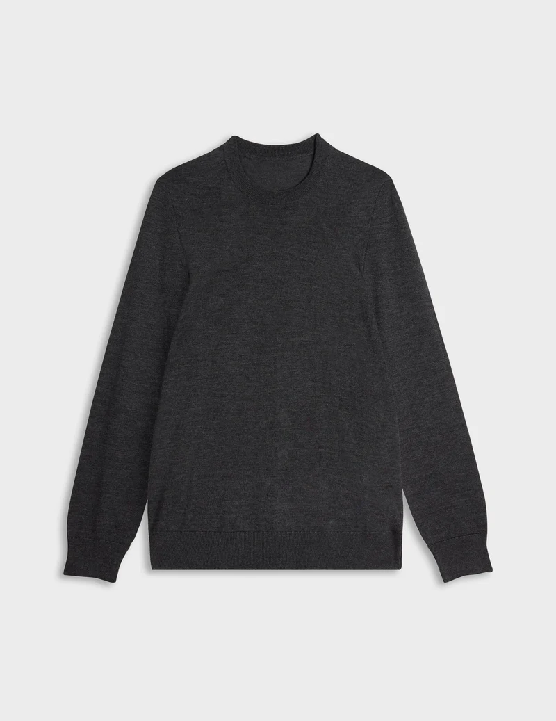 Pull Massimo en laine mérinos gris