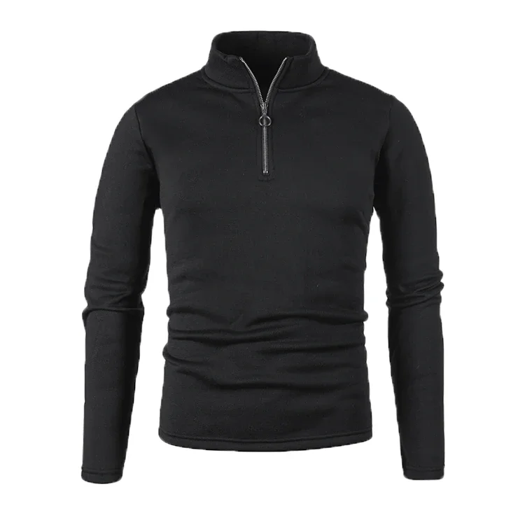 Herren Pullover Sweatshirt Troyer Pulli Sweater Stehkragen Zipper Langarmpulli