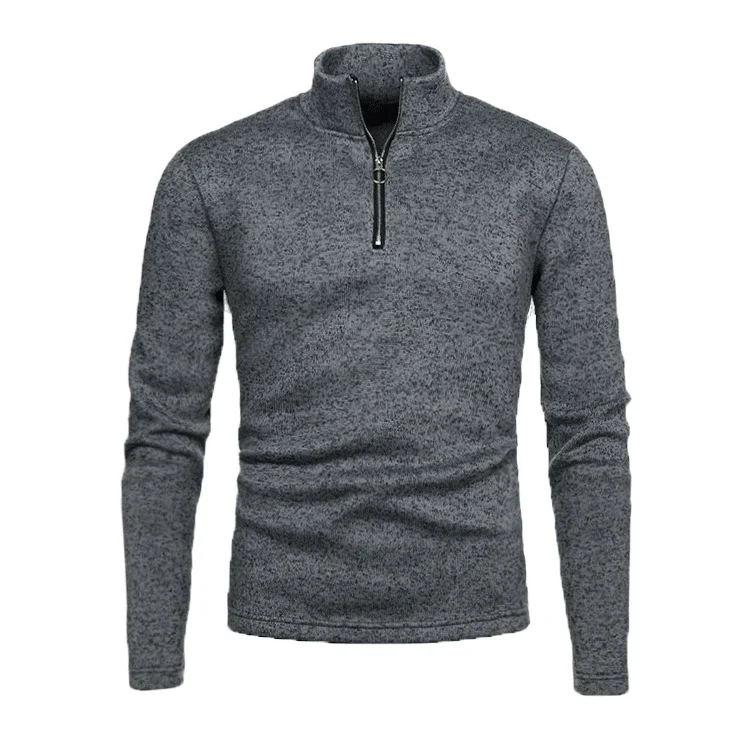 Herren Pullover Sweatshirt Troyer Pulli Sweater Stehkragen Zipper Langarmpulli