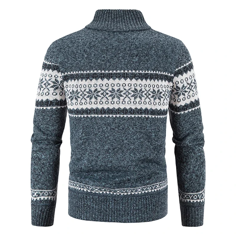 Herren Herbst Jacke Übergangsjacke Warme Sweatjacke Zipper Sweater Strickjacke