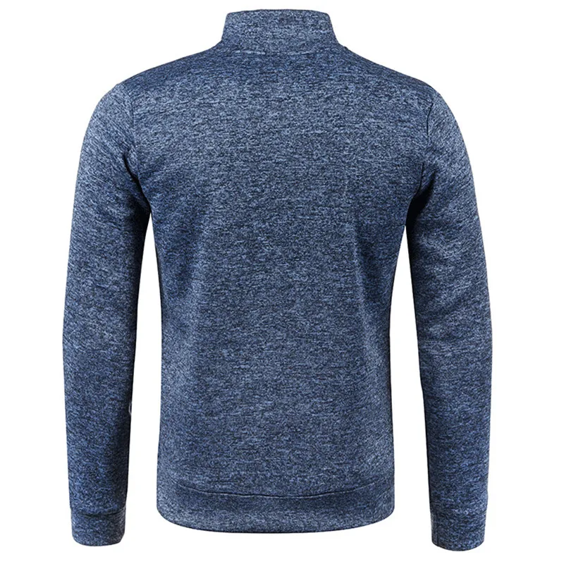 Herren Pullover Sweatshirt Troyer Pulli Sweater Stehkragen Zipper Langarmpulli
