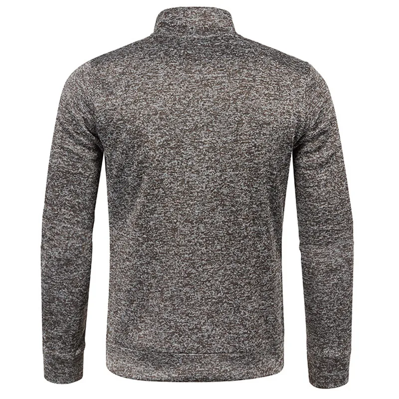 Herren Pullover Sweatshirt Troyer Pulli Sweater Stehkragen Zipper Langarmpulli