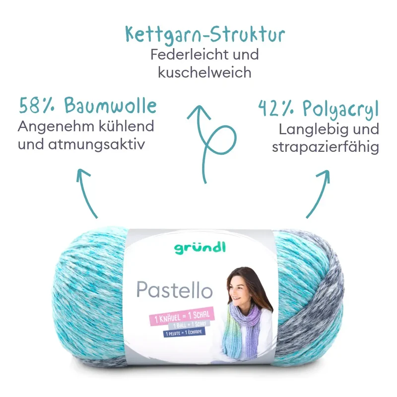 Strickset Cardigan in Pastellfarben