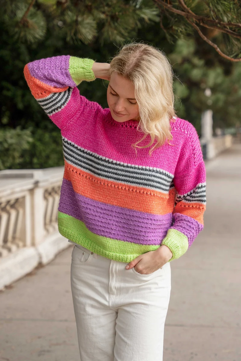 Anleitung Color-Flash-Sweater