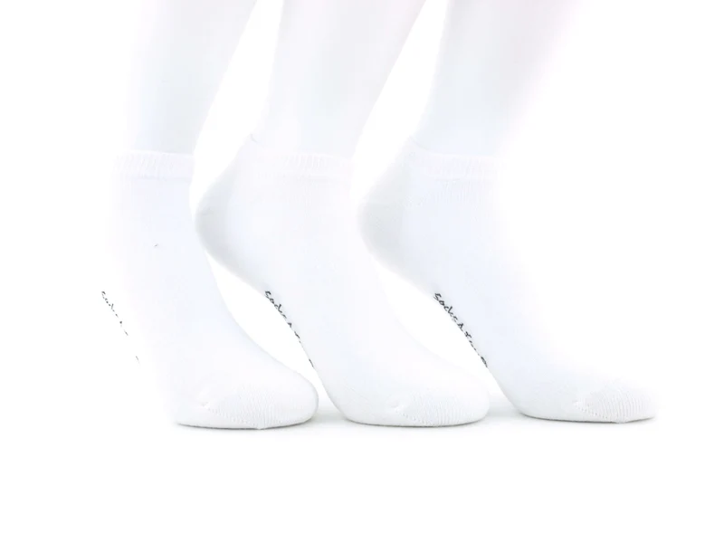 3 Paar Sneaker Socken für kleine Füße weiß
