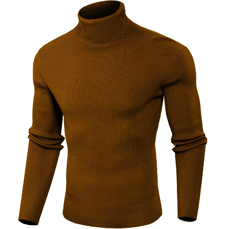 Herren Rollkragen Pullover Sweatshirt Leichter Pulli Sweater Shirt Langarmshirt