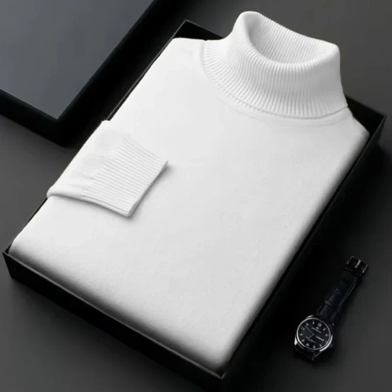 Herren Rollkragen Pullover Sweatshirt Leichter Pulli Sweater Shirt Langarmshirt