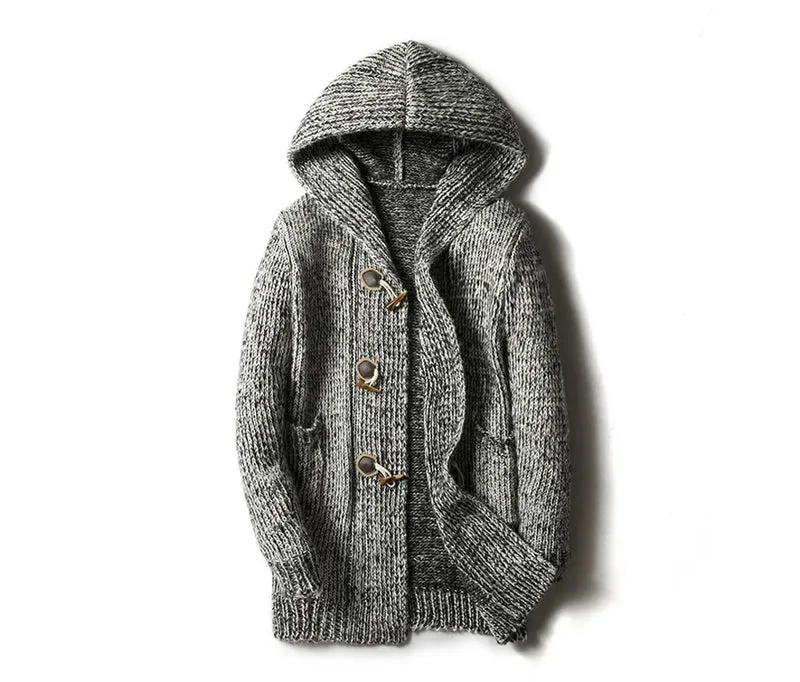Herren Herbst Jacke Übergangsjacke Sweatjacke Sweater Strickjacke mit Zopfmuster