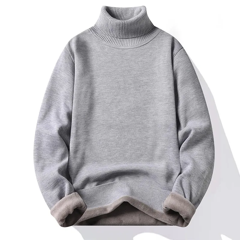 Herren Rollkragen Pullover Sweatshirt Leichter Pulli Sweater Shirt Langarmshirt