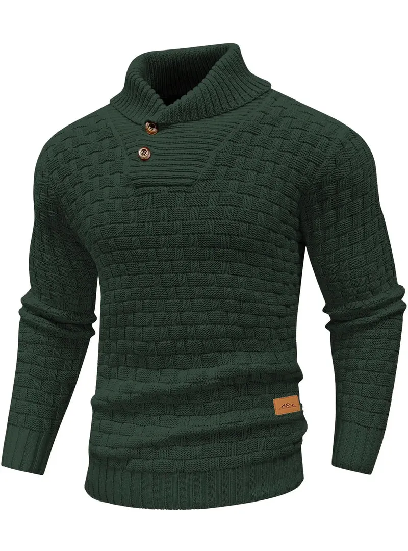Herren Pullover Sweatshirt Troyer Pulli Sweater Stehkragen Zipper Langarmpulli