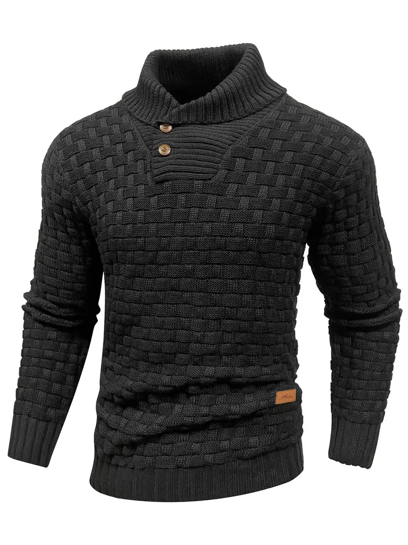 Herren Pullover Sweatshirt Troyer Pulli Sweater Stehkragen Zipper Langarmpulli
