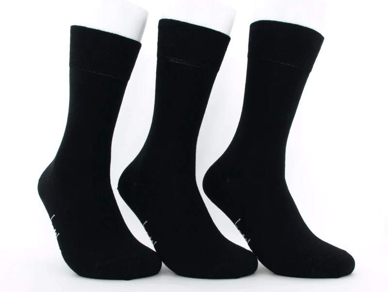 12 Paar Socken "Bambus" schwarz
