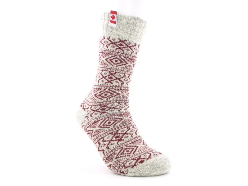 1 Paar Wollsocken Canadian rot
