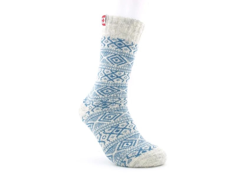 1 Paar Wollsocken Canadian blau