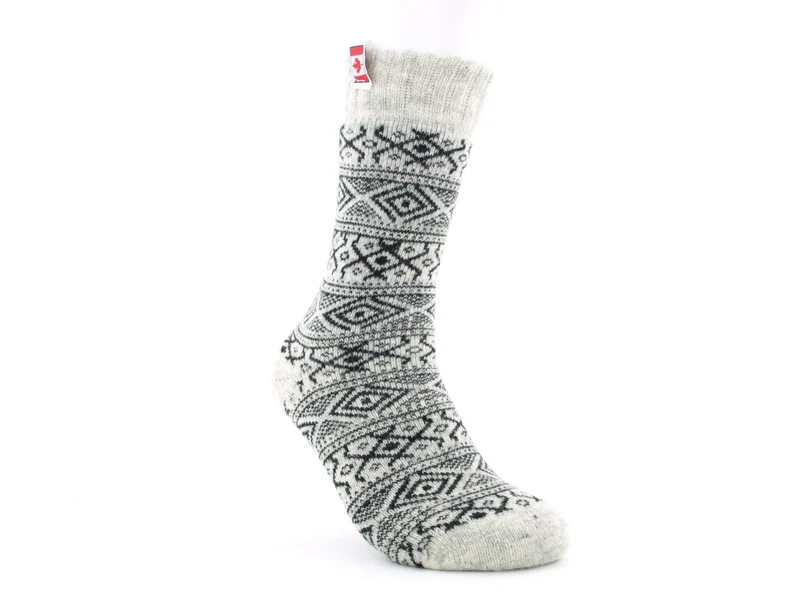 1 Paar Wollsocken Canadian schwarz